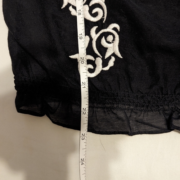 Cache Sheer Embroidered Blouse XS - Picture 8 of 8